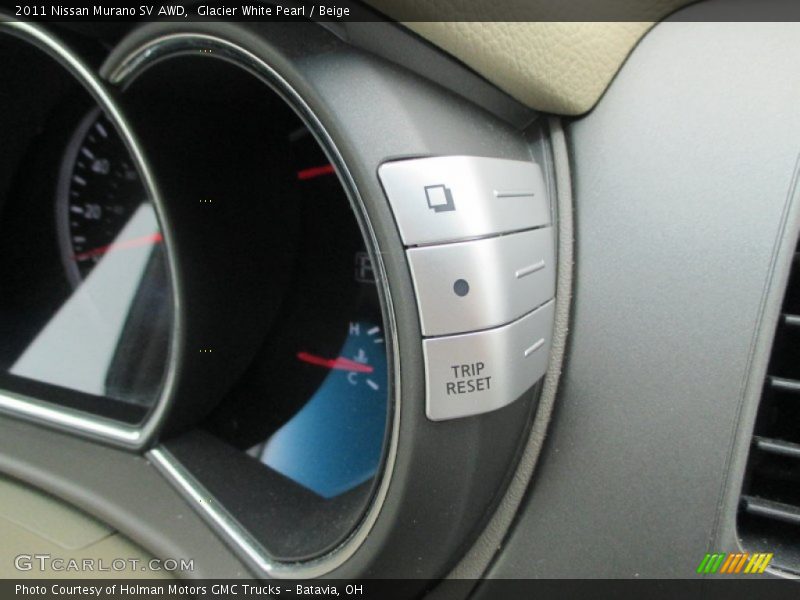Glacier White Pearl / Beige 2011 Nissan Murano SV AWD
