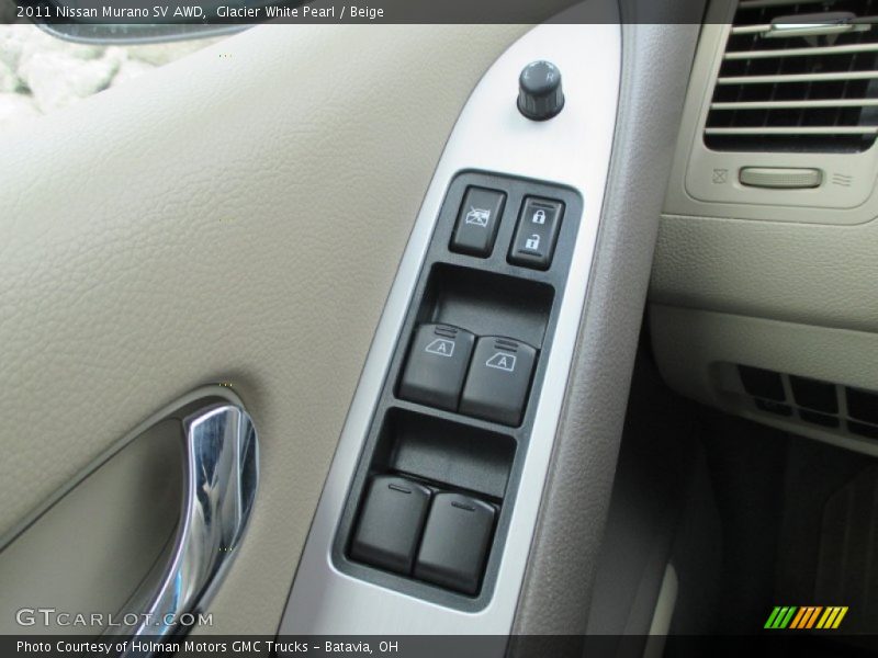 Glacier White Pearl / Beige 2011 Nissan Murano SV AWD