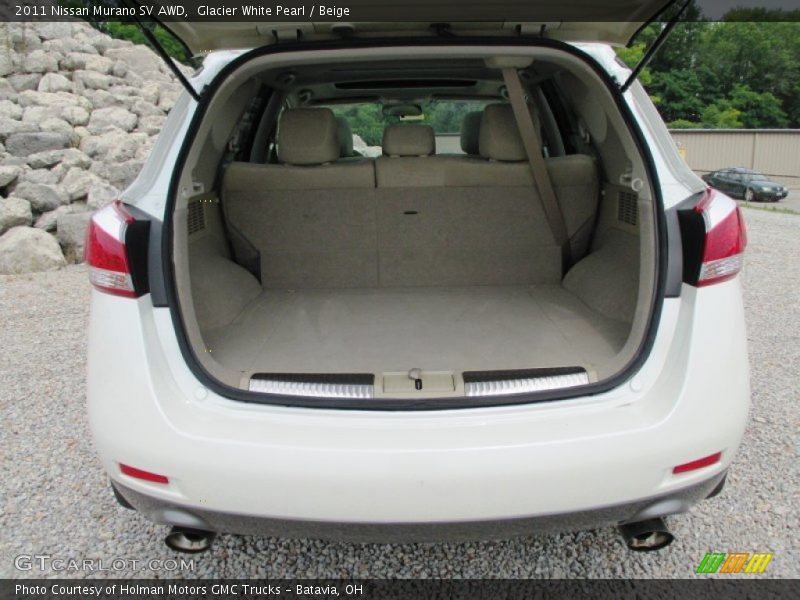 Glacier White Pearl / Beige 2011 Nissan Murano SV AWD