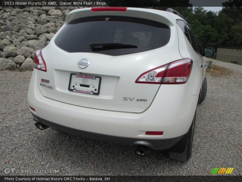 Glacier White Pearl / Beige 2011 Nissan Murano SV AWD