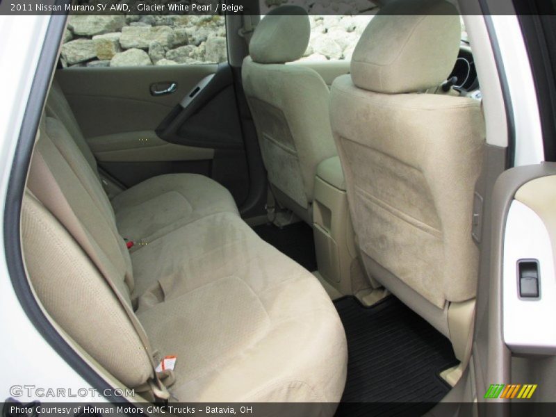 Glacier White Pearl / Beige 2011 Nissan Murano SV AWD