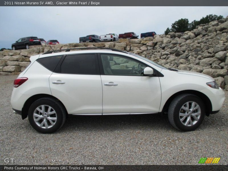 Glacier White Pearl / Beige 2011 Nissan Murano SV AWD