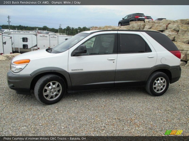 Olympic White / Gray 2003 Buick Rendezvous CX AWD