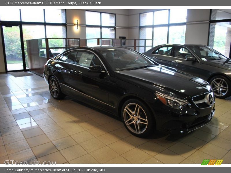 Black / Black 2014 Mercedes-Benz E 350 4Matic Coupe