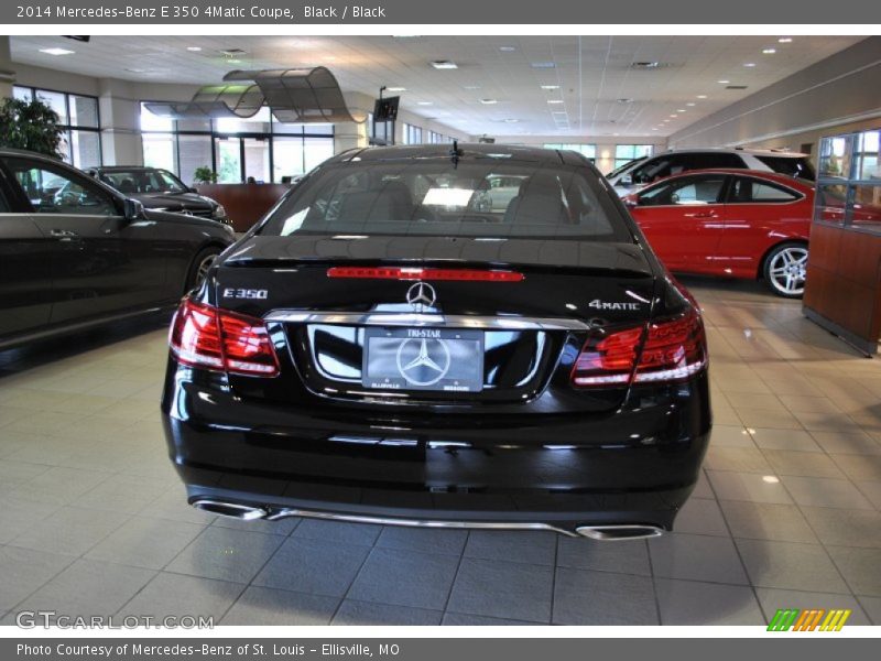 Black / Black 2014 Mercedes-Benz E 350 4Matic Coupe