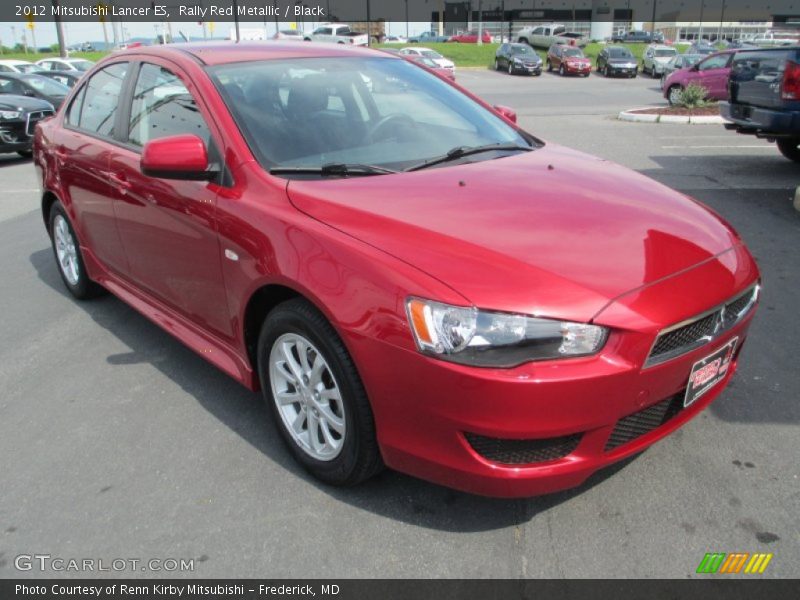 Rally Red Metallic / Black 2012 Mitsubishi Lancer ES