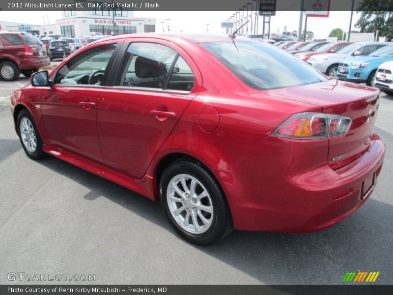 Rally Red Metallic / Black 2012 Mitsubishi Lancer ES