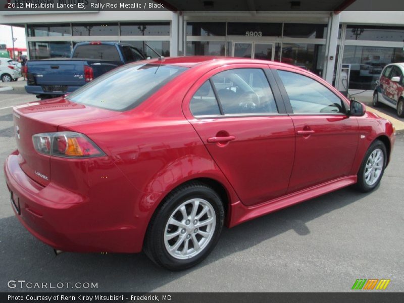 Rally Red Metallic / Black 2012 Mitsubishi Lancer ES