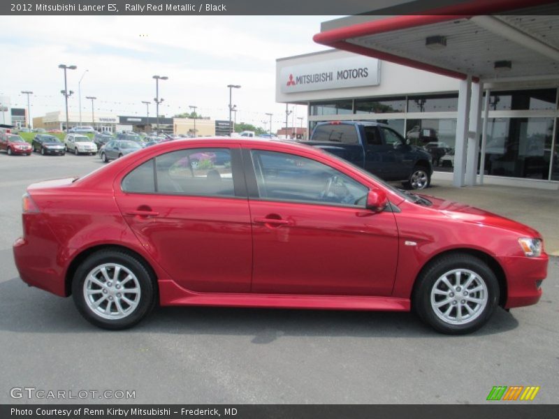 Rally Red Metallic / Black 2012 Mitsubishi Lancer ES