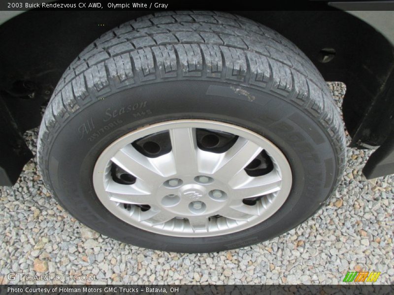 Olympic White / Gray 2003 Buick Rendezvous CX AWD