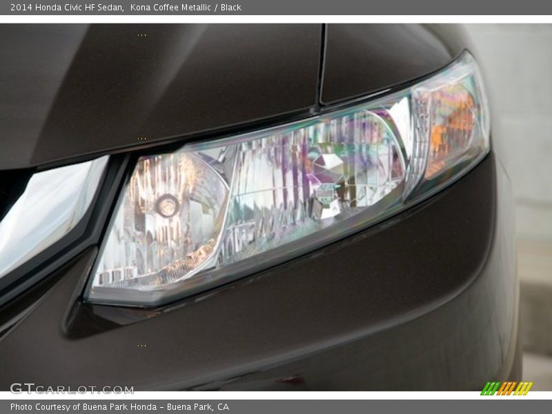 Kona Coffee Metallic / Black 2014 Honda Civic HF Sedan