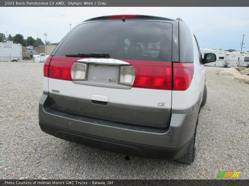 Olympic White / Gray 2003 Buick Rendezvous CX AWD