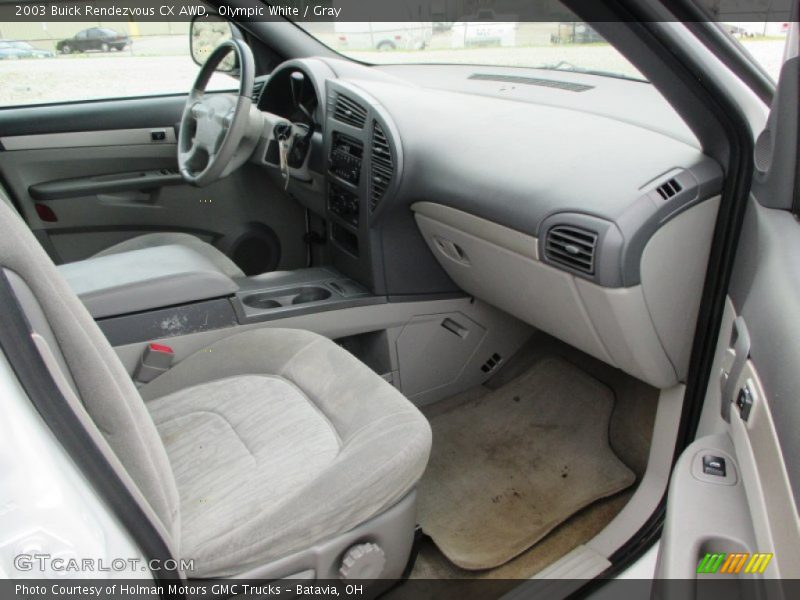 Olympic White / Gray 2003 Buick Rendezvous CX AWD