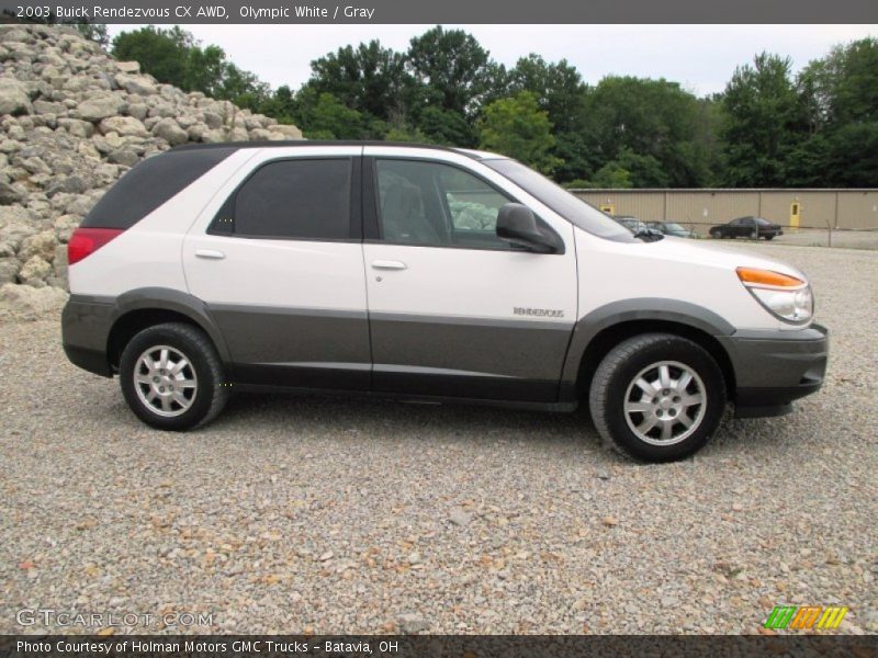 Olympic White / Gray 2003 Buick Rendezvous CX AWD