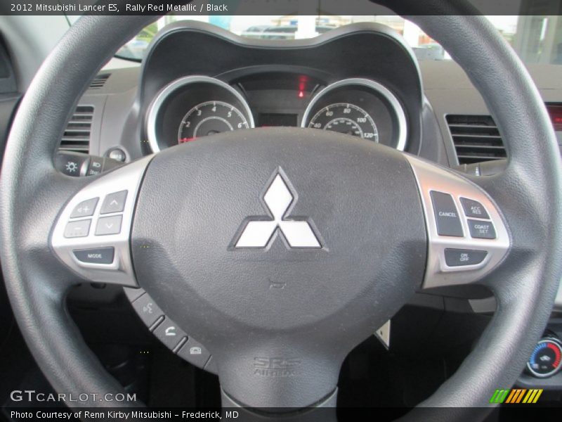 Rally Red Metallic / Black 2012 Mitsubishi Lancer ES