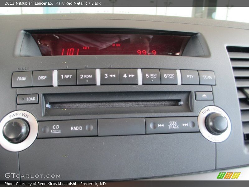 Rally Red Metallic / Black 2012 Mitsubishi Lancer ES