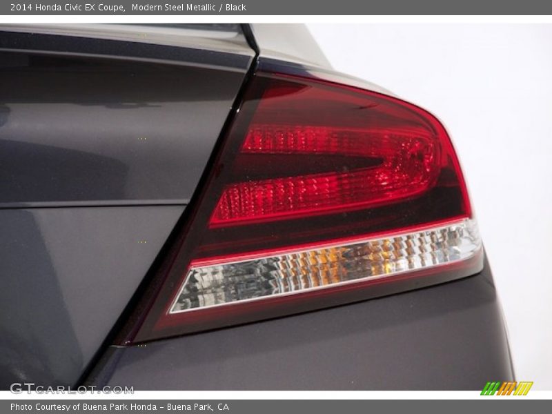 Modern Steel Metallic / Black 2014 Honda Civic EX Coupe