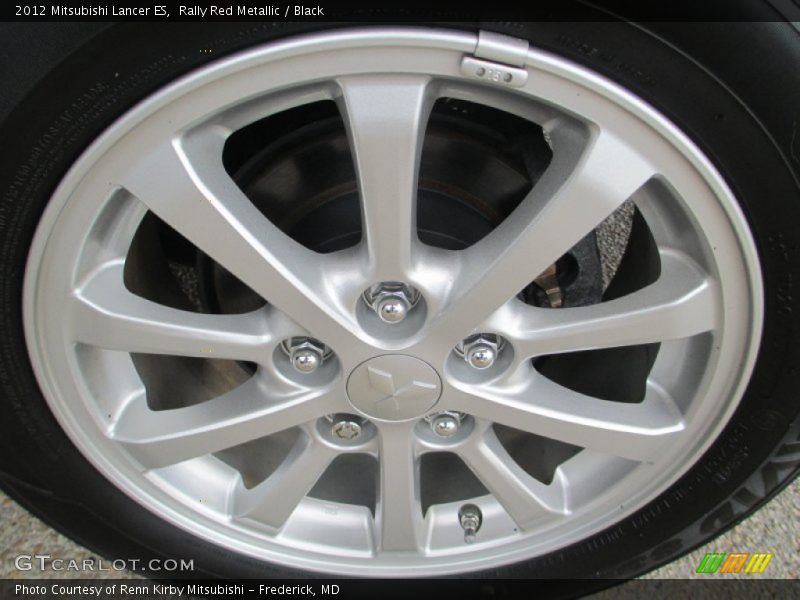 Rally Red Metallic / Black 2012 Mitsubishi Lancer ES