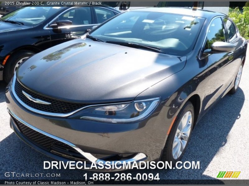 Granite Crystal Metallic / Black 2015 Chrysler 200 C