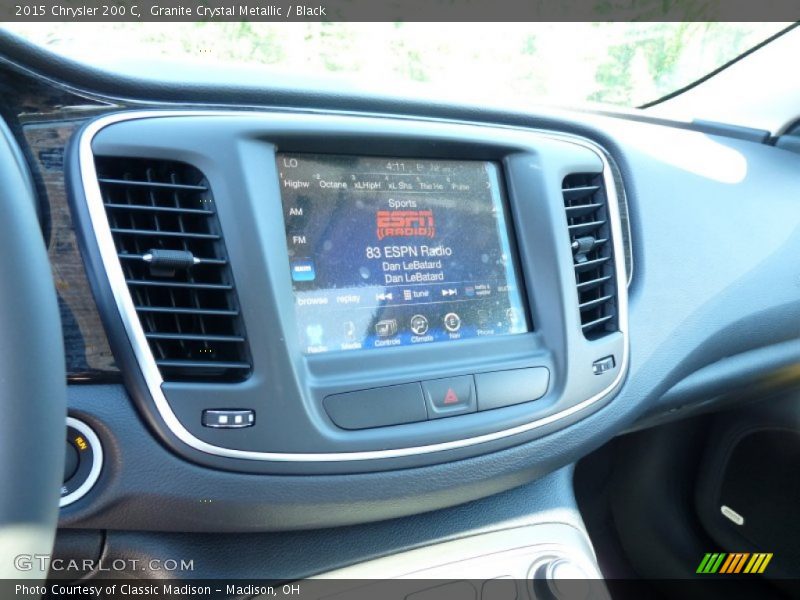 Granite Crystal Metallic / Black 2015 Chrysler 200 C