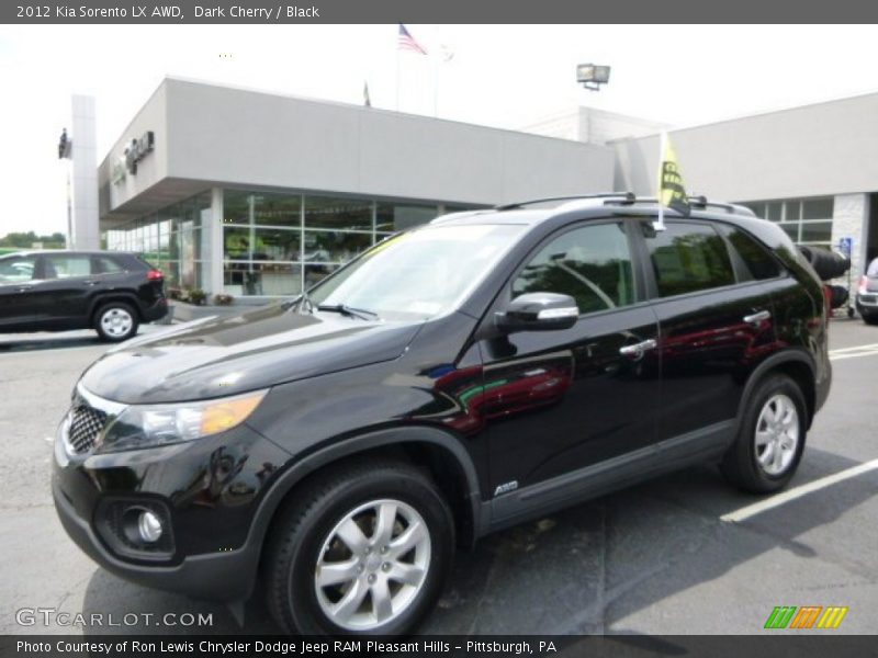 Dark Cherry / Black 2012 Kia Sorento LX AWD