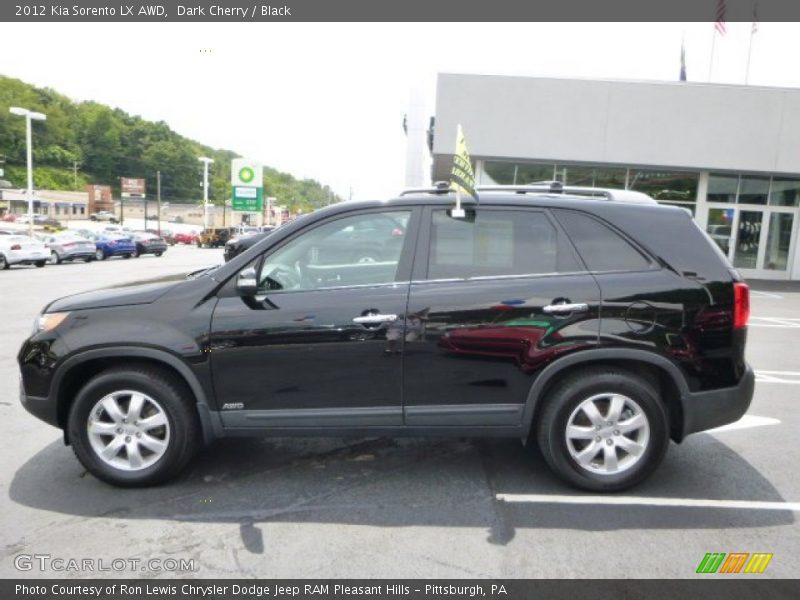 Dark Cherry / Black 2012 Kia Sorento LX AWD