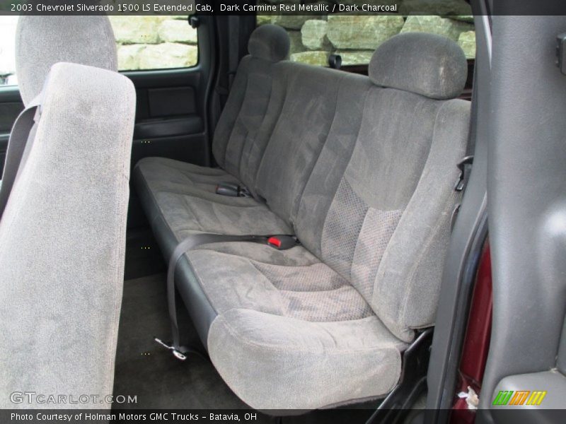 Dark Carmine Red Metallic / Dark Charcoal 2003 Chevrolet Silverado 1500 LS Extended Cab