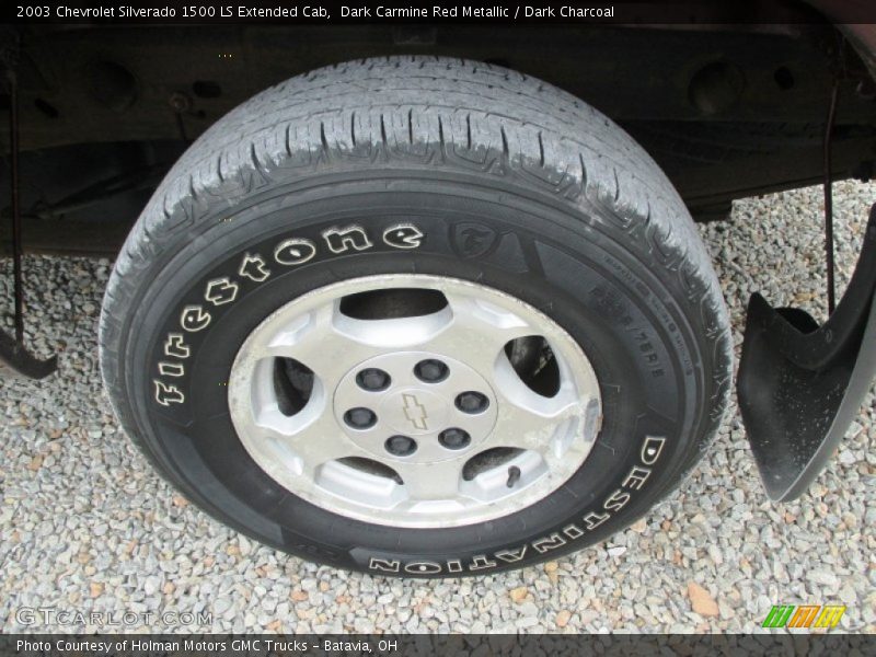 Dark Carmine Red Metallic / Dark Charcoal 2003 Chevrolet Silverado 1500 LS Extended Cab