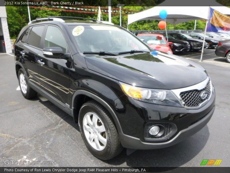 Dark Cherry / Black 2012 Kia Sorento LX AWD