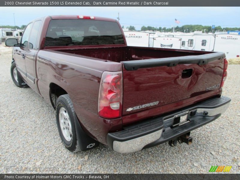 Dark Carmine Red Metallic / Dark Charcoal 2003 Chevrolet Silverado 1500 LS Extended Cab