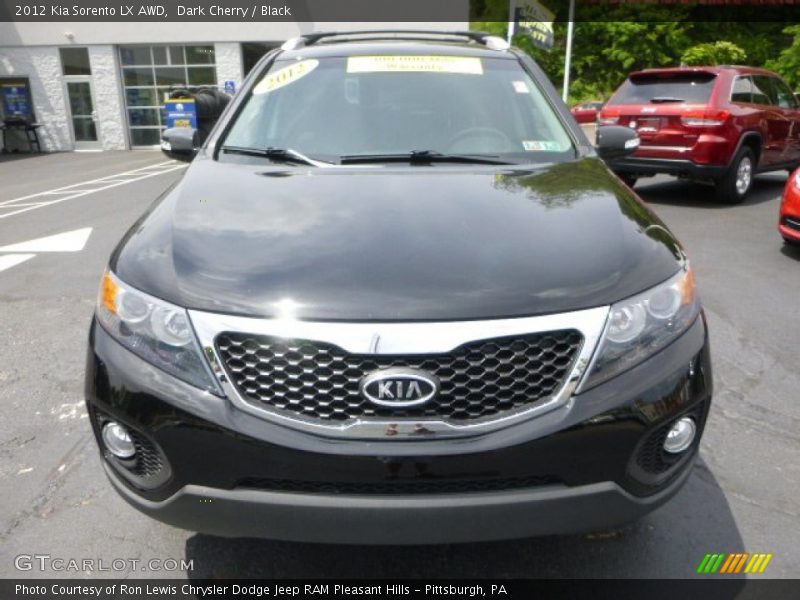 Dark Cherry / Black 2012 Kia Sorento LX AWD