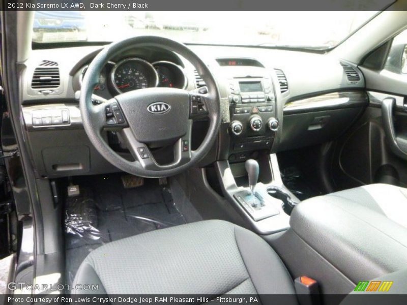 Dark Cherry / Black 2012 Kia Sorento LX AWD