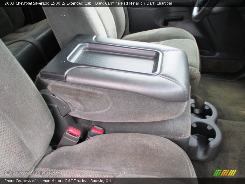 Dark Carmine Red Metallic / Dark Charcoal 2003 Chevrolet Silverado 1500 LS Extended Cab