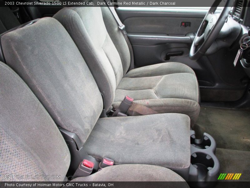 Dark Carmine Red Metallic / Dark Charcoal 2003 Chevrolet Silverado 1500 LS Extended Cab