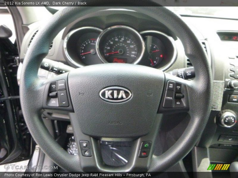 Dark Cherry / Black 2012 Kia Sorento LX AWD