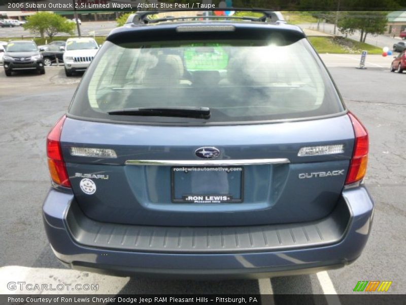 Atlantic Blue Pearl / Taupe 2006 Subaru Outback 2.5i Limited Wagon