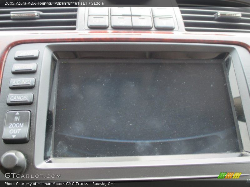 Aspen White Pearl / Saddle 2005 Acura MDX Touring
