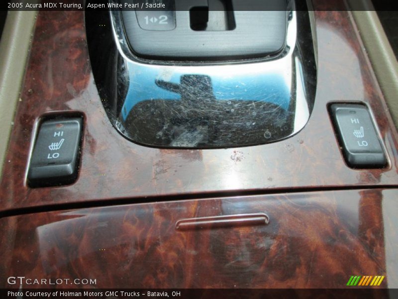 Aspen White Pearl / Saddle 2005 Acura MDX Touring