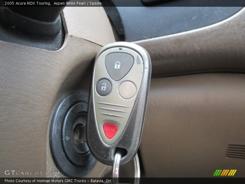 Aspen White Pearl / Saddle 2005 Acura MDX Touring