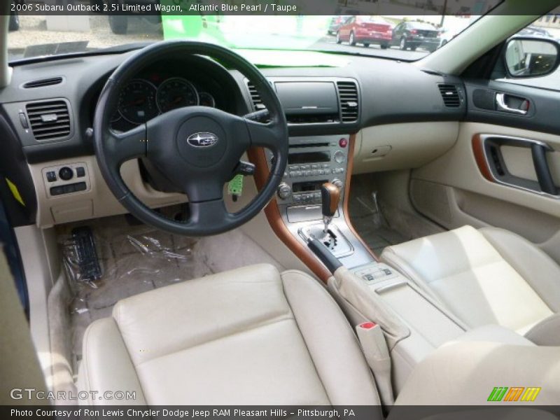 Atlantic Blue Pearl / Taupe 2006 Subaru Outback 2.5i Limited Wagon