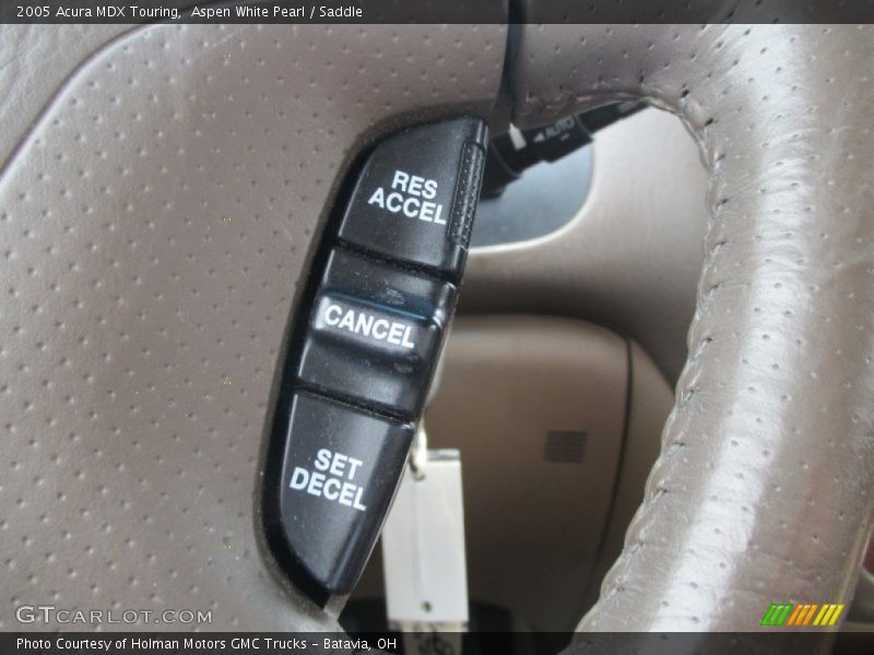 Aspen White Pearl / Saddle 2005 Acura MDX Touring