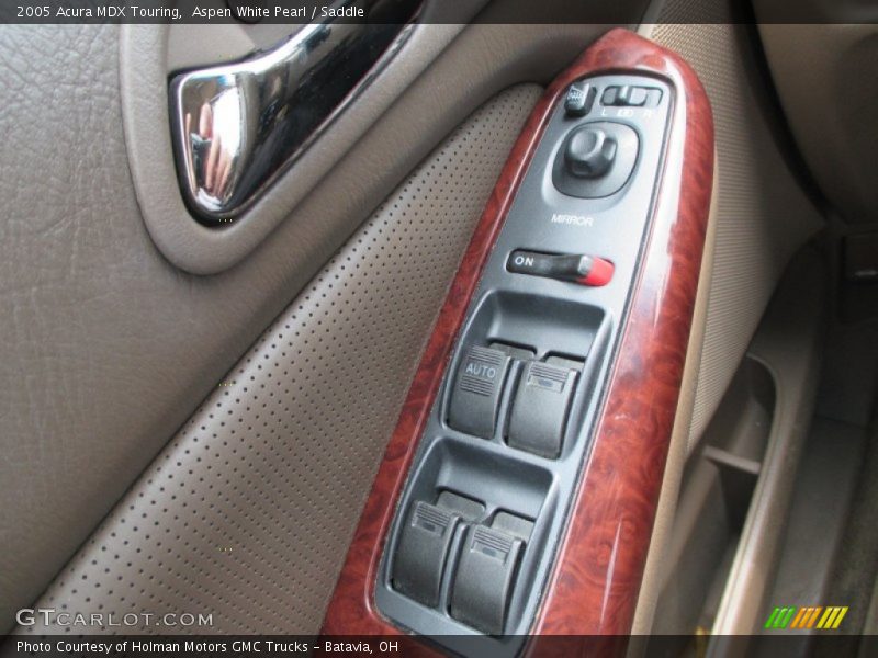 Aspen White Pearl / Saddle 2005 Acura MDX Touring