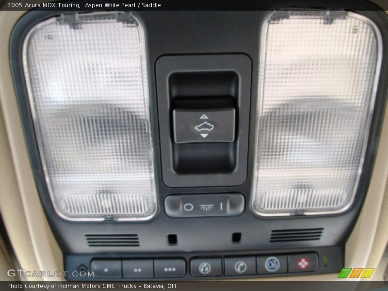 Aspen White Pearl / Saddle 2005 Acura MDX Touring