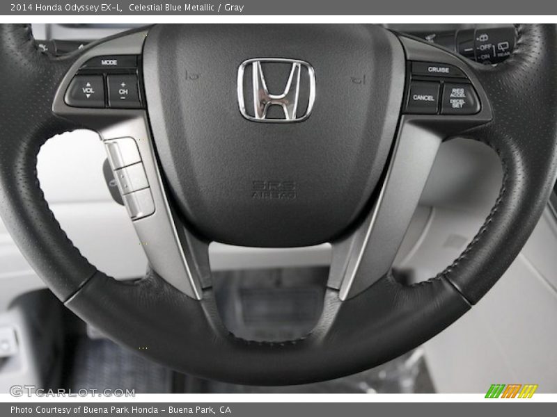 Celestial Blue Metallic / Gray 2014 Honda Odyssey EX-L