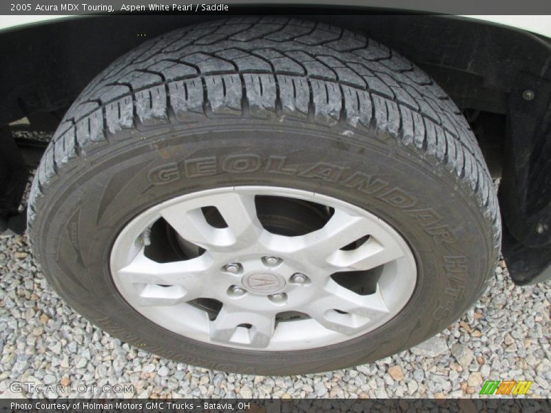 Aspen White Pearl / Saddle 2005 Acura MDX Touring