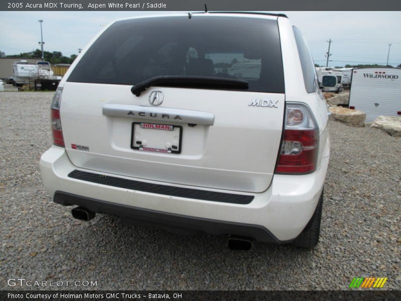 Aspen White Pearl / Saddle 2005 Acura MDX Touring