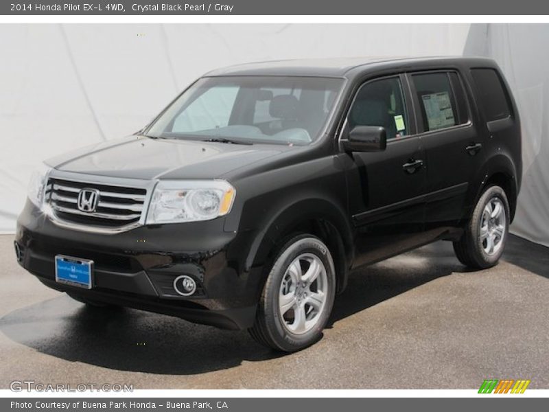 Crystal Black Pearl / Gray 2014 Honda Pilot EX-L 4WD