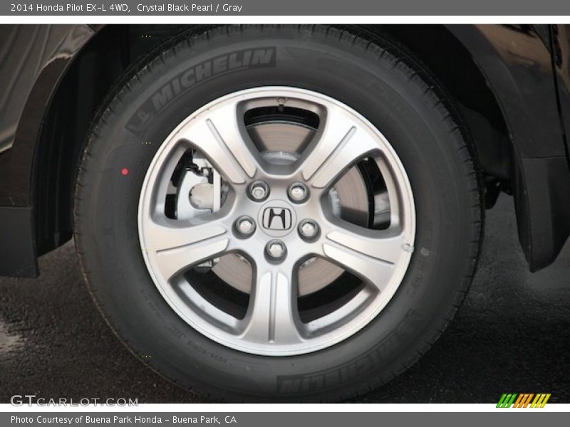 Crystal Black Pearl / Gray 2014 Honda Pilot EX-L 4WD