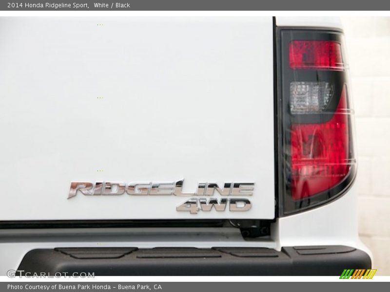 White / Black 2014 Honda Ridgeline Sport