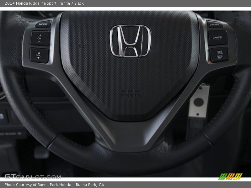 White / Black 2014 Honda Ridgeline Sport
